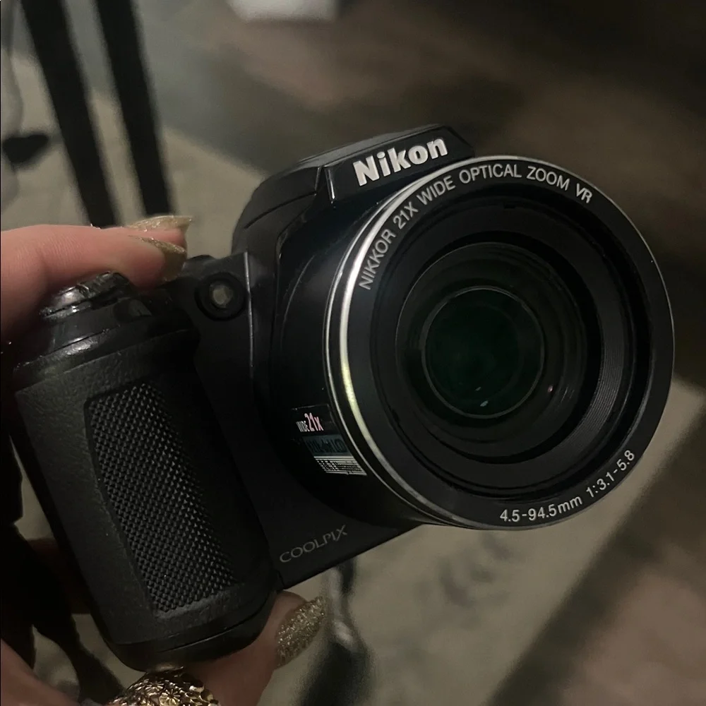 Nikon Black Digital Camera with Wide Optical Zoom